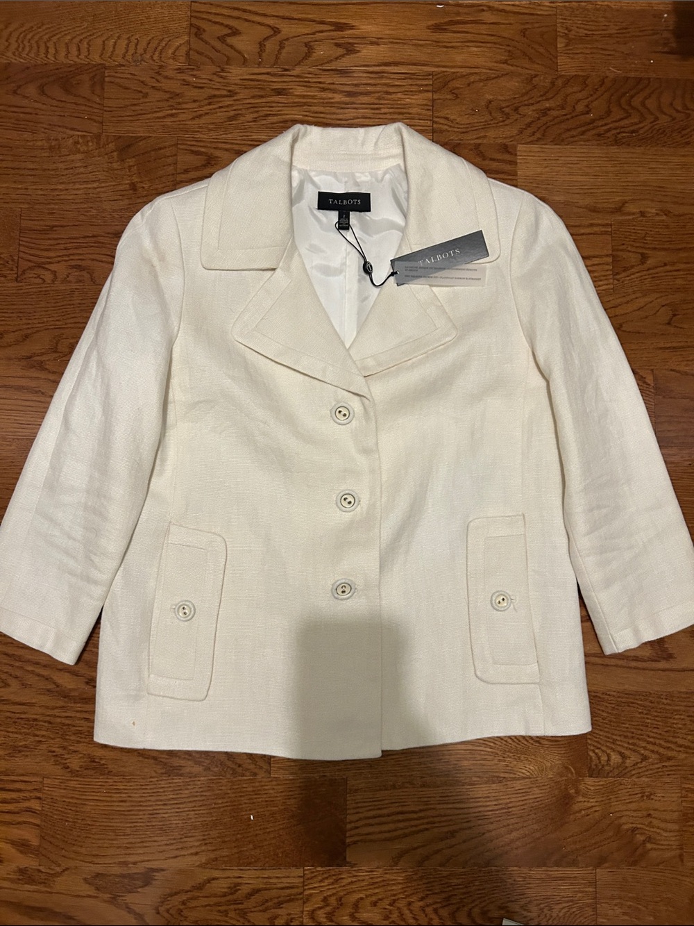 Talbots  Button-Front Blazer Jacket